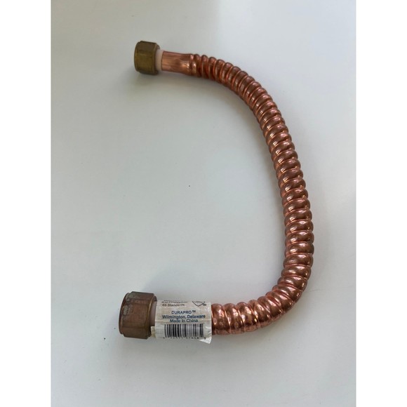 BNWT Durapro Water Heater Connector 3/4" FIP x 3/4" FIP 18" Long Mfg#C7818BB - Picture 2 of 5